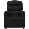 vidaXL Fauteuil de massage Noir Similicuir
