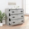vidaXL Buffet gris b&eacute;ton 70x35,5x67,5 cm bois d'ing&eacute;nierie
