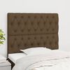 vidaXL T&ecirc;te de lit marron fonc&eacute; 100 x 7 x 118/128 cm en tissu