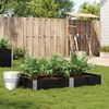 vidaXL Jardini&egrave;re noir 150x100 cm bois massif de pin