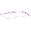vidaXL Dessus de table rectangulaire 80x50x2 cm bois massif d'acacia