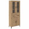 vidaXL Haut Armoire Montage mural Ch&ecirc;ne artisanal 69,5 x 34 x 180 cm