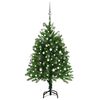 vidaXL Arbre de No&euml;l artificiel pr&eacute;-&eacute;clair&eacute; et boules 120 cm vert