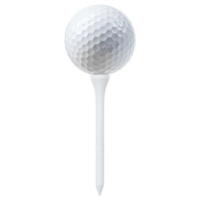 vidaXL Tee de golf 1000 pcs blanc 54 mm bambou