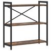 vidaXL &Eacute;tag&egrave;re Ch&ecirc;ne fum&eacute; 80 x 30 x 85 cm Bois d'ing&eacute;nierie