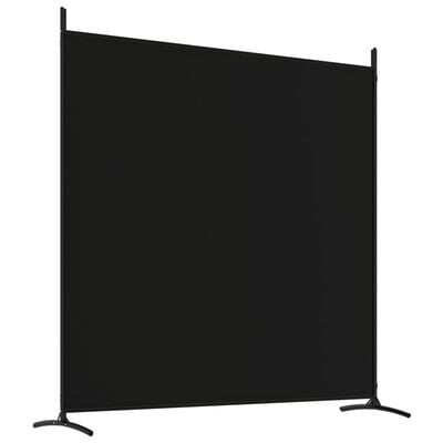 vidaXL Cloison de séparation 4 panneaux Noir 698x180 cm Tissu