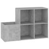 vidaXL Armoire &agrave; chaussures d&rsquo;entr&eacute;e gris b&eacute;ton bois ing&eacute;nierie