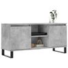 vidaXL Meuble TV gris béton 104x35x50 cm bois d'ingénierie