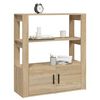 vidaXL Buffet Ch&ecirc;ne sonoma 80x30x90 cm Bois d'ing&eacute;nierie