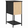 vidaXL Cabinet de chevet Ch&ecirc;ne noir 32 x 42 x 70 cm Bois d'ing&eacute;nierie