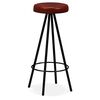 vidaXL Tabourets de bar lot de 2 cuir véritable