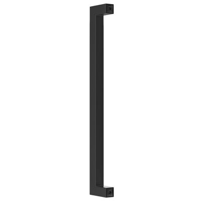 vidaXL Poignées d'armoire 5 pcs noir 224 mm acier inoxydable