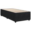 vidaXL Cadre de lit sans matelas noir 90x200 cm velours