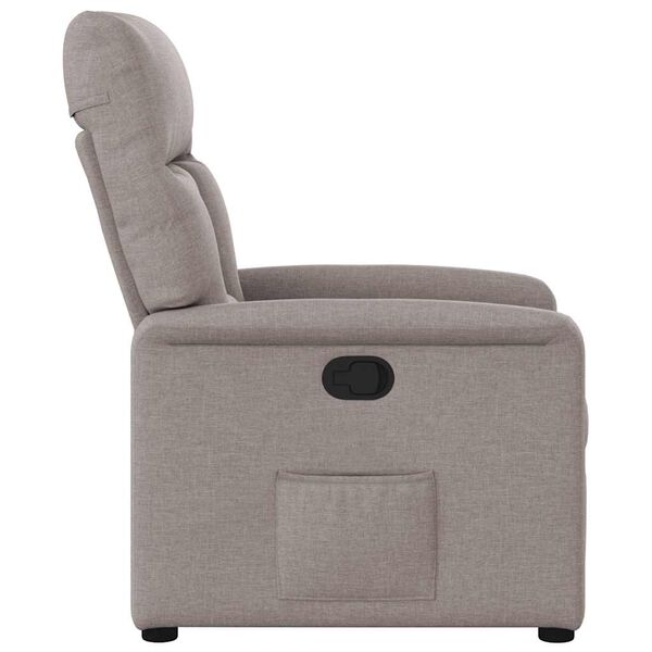 vidaXL Fauteuil inclinable Taupe Tissu