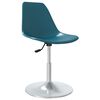 vidaXL Chaises &agrave; manger pivotantes lot de 2 Turquoise PP