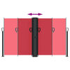 vidaXL Auvent lat&eacute;ral r&eacute;tractable rouge 140x600 cm