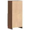 vidaXL Armoire de cuisine ch&ecirc;ne marron 57x41,5x131,5cm bois ing&eacute;nierie
