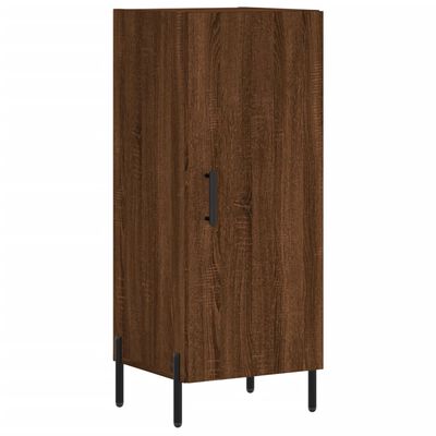 vidaXL Buffet haut Chêne marron 34,5x34x180 cm Bois d'ingénierie