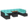 vidaXL Ensemble de salle &agrave; manger pour jardin 11 pc