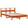 vidaXL Cadre de lit sans matelas cire marron 150x200cm bois pin massif
