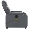 vidaXL Fauteuil de massage inclinable &eacute;lectrique gris similicuir
