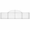 vidaXL Paniers &agrave; gabions arqu&eacute;s 11 pcs 200x30x40/60 cm Fer galvanis&eacute;