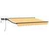vidaXL Cadre de store manuel avec LEDs Sable 4,5 &times; 3,5 m