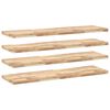 vidaXL &Eacute;tag&egrave;res flottantes 4 pcs 120x40x4 cm acacia massif non trait&eacute;