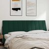 vidaXL Coussin de t&ecirc;te de lit Hanko vert fonc&eacute; 180 cm velours
