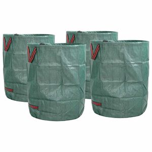 vidaXL Sacs &agrave; D&eacute;chets de Jardin 4 pc 300 l Vert Polypropyl&egrave;ne