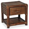 vidaXL Table de chevet 45x45x40 cm Bambou Marron fonc&eacute;