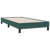 vidaXL Sommier à lattes de lit et matelas vert foncé 100x210cm velours