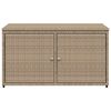 vidaXL Armoire de rangement jardin beige 110x55x60,5 cm résine tressée