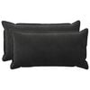 vidaXL Coussin avec oreiller HOUTEN 2 pc Noir Fl&oslash;jl