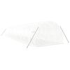 vidaXL Serre avec cadre en acier blanc 42 m&sup2; 14x3x2 m