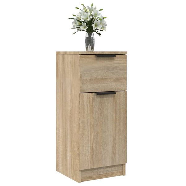vidaXL Buffets 2 pcs Ch&ecirc;ne Sonoma 30x30x70 cm Bois d'ing&eacute;nierie