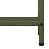 vidaXL Portant de bois chauffage vert olive 40x25x120 cm