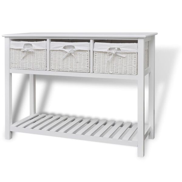 vidaXL Buffet de rangement Blanc