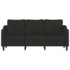 vidaXL Canap&eacute; &agrave; 3 places Noir 180 cm Tissu