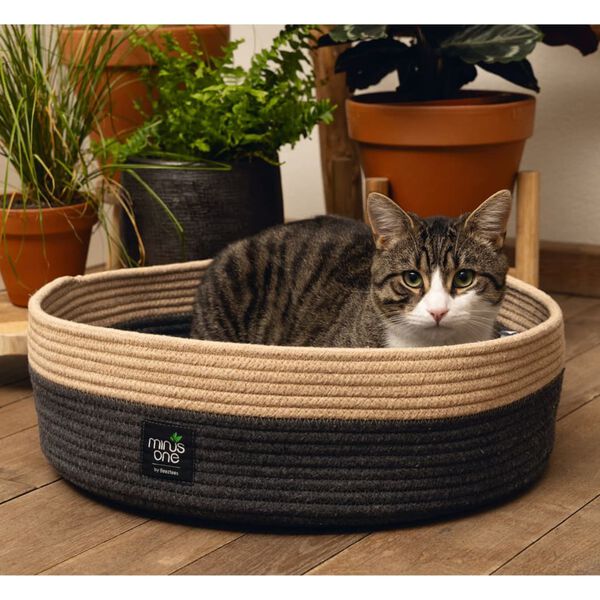 Beeztees Lit pour chat Minus One Xana 45x14 cm Gris et marron
