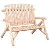 vidaXL Banc de jardin &agrave; 2 places 119x85x98 cm bois massif d'&eacute;pic&eacute;a