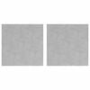 vidaXL Nez de marche 2 pc 40 x 40 cm Argent&eacute; Aluminium Carr&eacute;