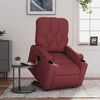 vidaXL Fauteuil inclinable de massage électrique rouge bordeaux
