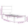 vidaXL Cadre de lit sans matelas blanc 90x200 cm bois de pin massif