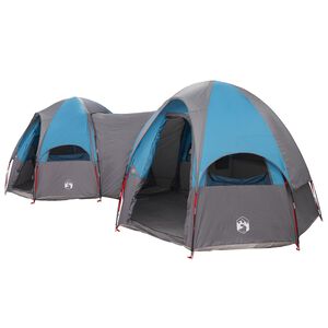 vidaXL Tente familiale avec auvent imperm&eacute;able 14 personne Bleu