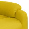 vidaXL Fauteuil inclinable de massage &eacute;lectrique jaune velours