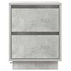 vidaXL Cabinet de chevet 2 pcs Gris b&eacute;ton 39 x 34,5 x 50 cm