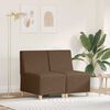 vidaXL Unit&eacute; de Sofa Modulaire Sans Accoudoirs 2 pcs Marron