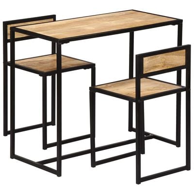 vidaXL Ensemble de salle à dîner 3 pcs Bois de manguier solide