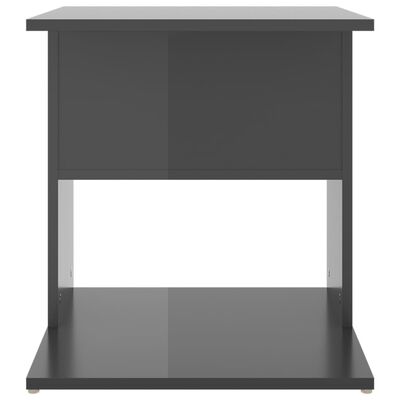 vidaXL Table d'appoint gris brillant 45x45x48 cm bois d'ingénierie